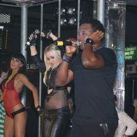 Haddaway performs live on stage at Riu Palace